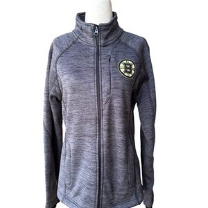 NHL Boston Bruins Hockey Women’s Full Zip Jacket G-III Sports By Carl Banks Sz L